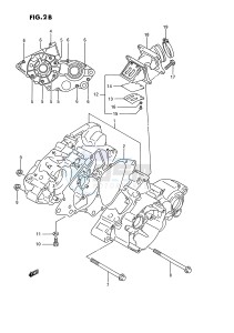 RM80 (E3) drawing CRANKCASE (MODEL L M N P R S)