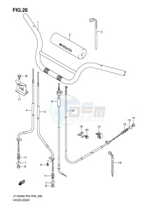 LT-Z50 (P3-P28) drawing HANDLEBAR