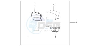 CBR600FR drawing PILLION BAG