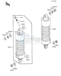 ZL 1000 A [ZL1000 ELIMINATOR] (A1) drawing SHOCK ABSORBERS