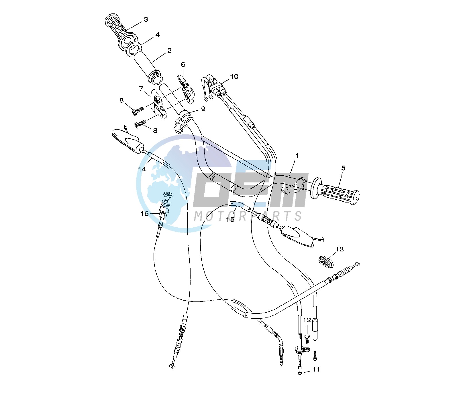 STEERING HANDLE AND CABLE