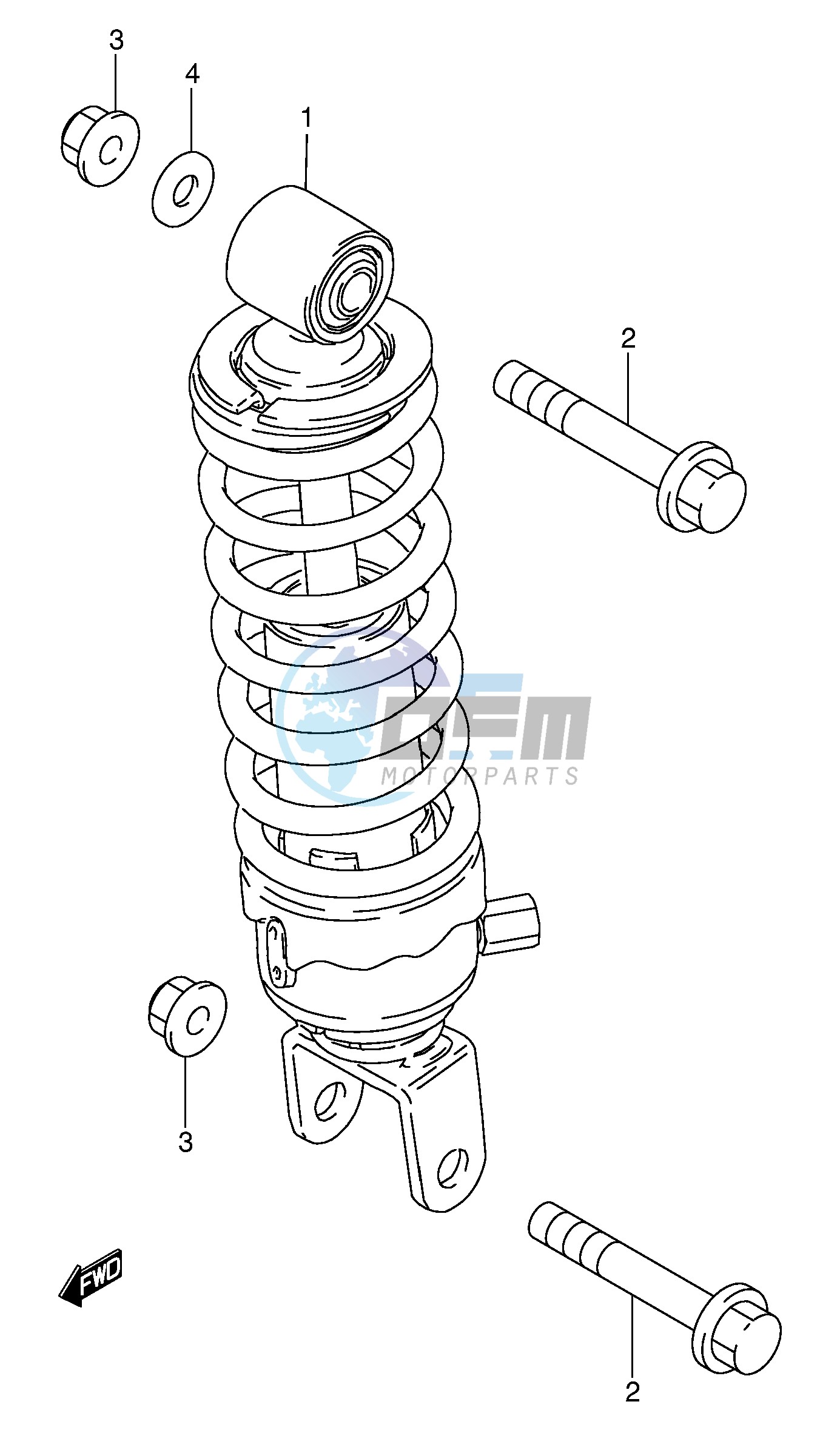 REAR SHOCK ABSORBER