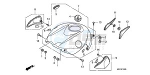 CBR1000RR9 Korea - (KO / MME) drawing TOP SHELTER