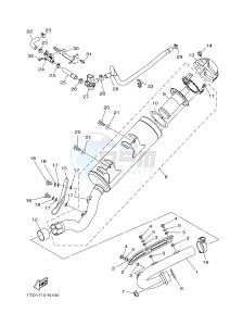 YFZ450R YFZ450RSSE YFZ450R SPECIAL EDITION (1TDA) drawing EXHAUST