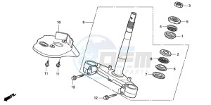 PES125R drawing STEERING STEM