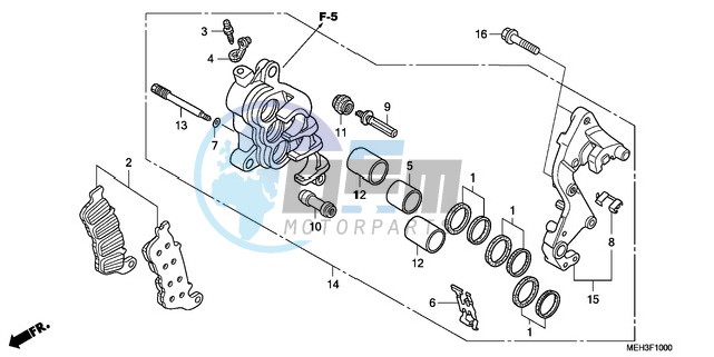 R. FRONT BRAKE CALIPER