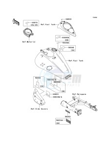 VN 1600 A [VULCAN 1600 CLASSIC] (A6F-A8FA) A7F drawing LABELS