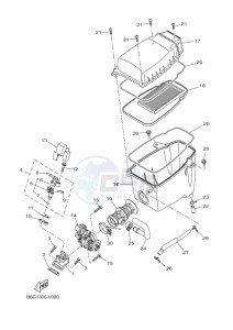 XSR125 LEGACY MTM125-C (BLA1) drawing INTAKE