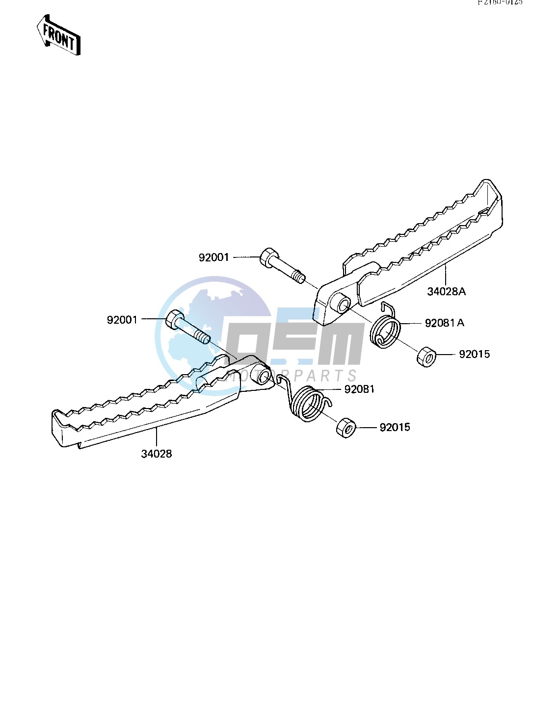 FOOTRESTS -- 84 A1- -