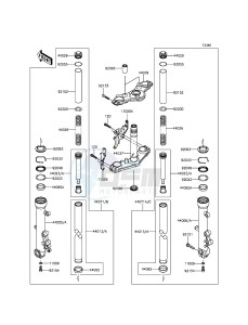 ER-6N ER650ECF XX (EU ME A(FRICA) drawing Front Fork