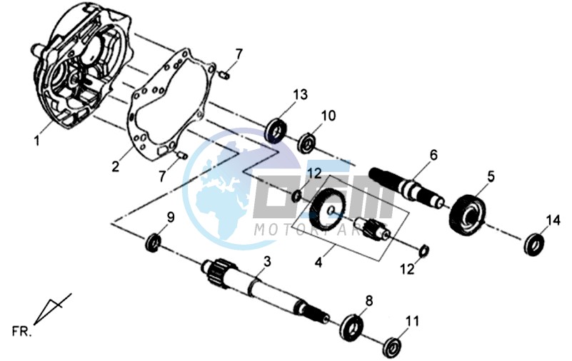 MISSION CASE - DRIVE SHAFT