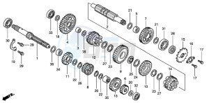 CBR125R drawing TRANSMISSION