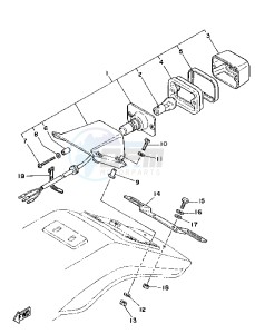 TT A 350 drawing TAILLIGHT