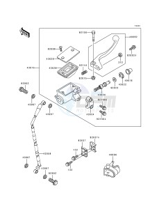 KX 125 J [KX125] (J2) [KX125] drawing FRONT MASTER CYLINDER