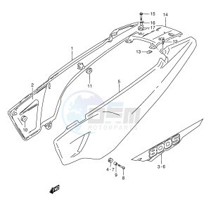 DR800S (E4) drawing FRAME COVER