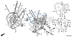 VT750C2BB Shadow E drawing CRANKCASE (VT750C2B/C2S/CS/C/CA)