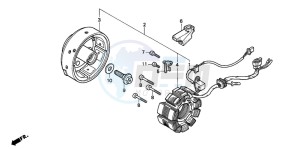 CB250 drawing GENERATOR