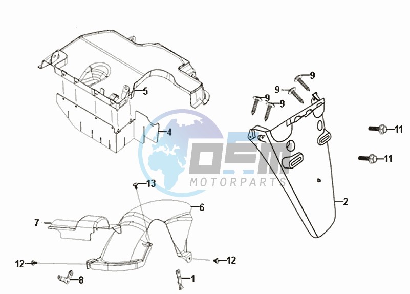 REAR FENDER - MUDGUARD