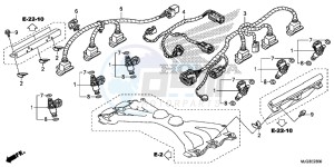 GL1800BG GOLDWING - F6B UK - (E) drawing INJECTOR