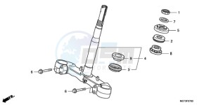 FJS400D9 SI - (SI) drawing STEERING STEM