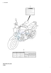 GSF-1250 BANDIT EU drawing LABEL