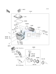 KSF 450 B [KFX450R MONSTER ENERGY] (B8F-B9FB) B8FA drawing AIR CLEANER