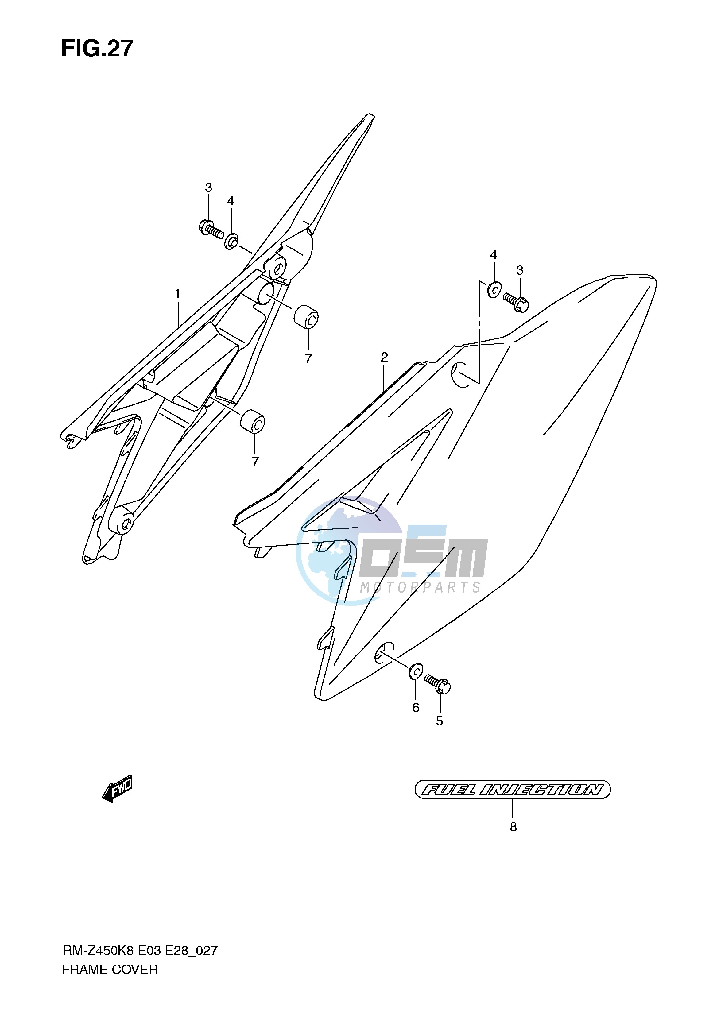 FRAME COVER (RM-Z450K8 K9 L0)