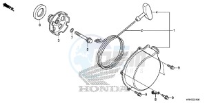 TRX500FE2H Europe Direct - (ED) drawing RECOIL STARTER