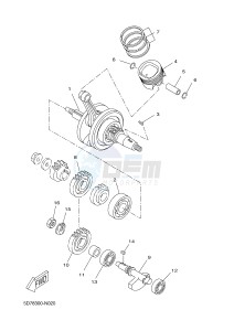 YZF-R125A YZF-R125 ABS R125 (5D7X 5D7X 5D7X 5D7X 5D7X) drawing CRANKSHAFT & PISTON