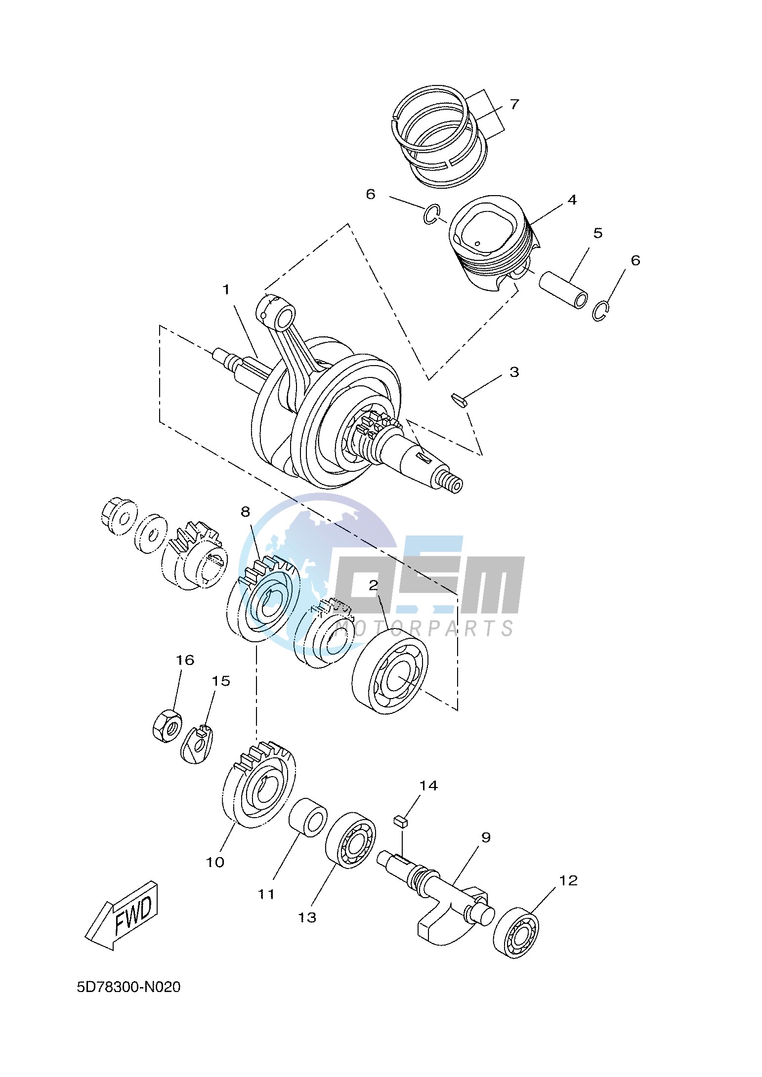 CRANKSHAFT & PISTON