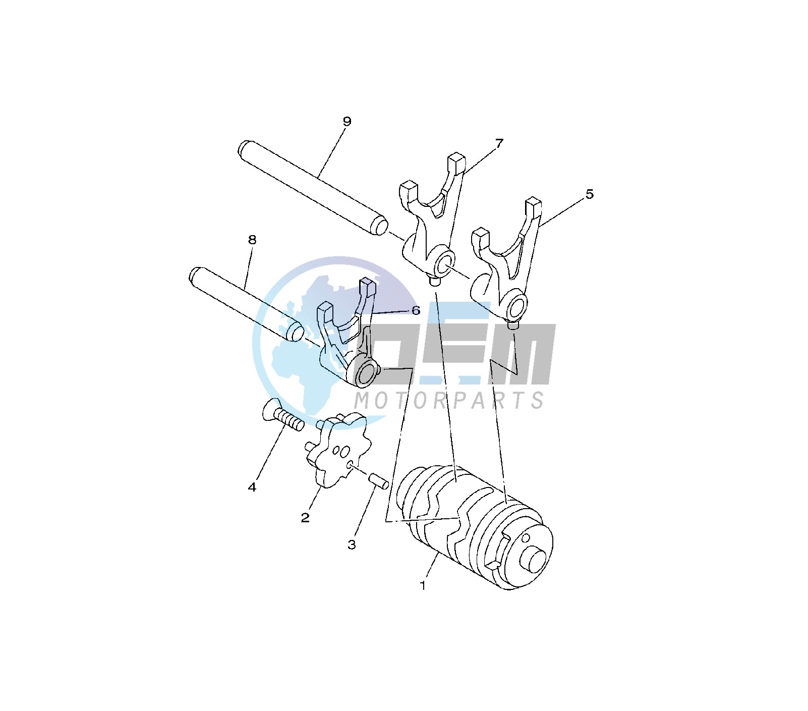 SHIFT CAM AND FORK