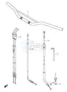 DR-Z400 (E3-E28) drawing HANDLEBAR