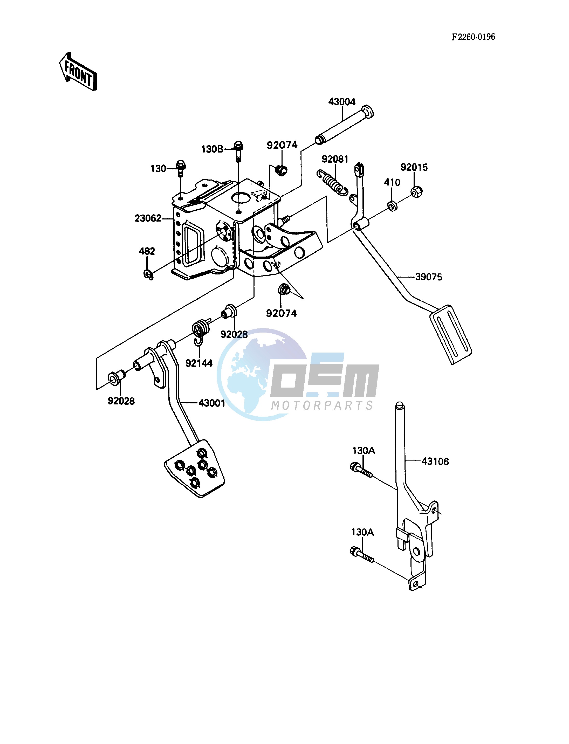 BRAKE PEDAL_THROTTLE LEVER