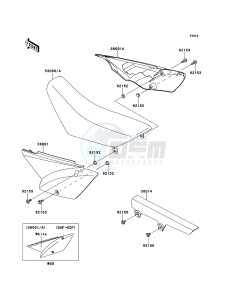 KLX110 KLX110CCF EU drawing Side Covers/Chain Cover