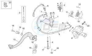 RXV 550 RXV 450-550 STREET LEGAL drawing Rear brake system