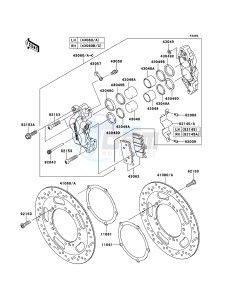 VN1700_CLASSIC_ABS VN1700FDF GB XX (EU ME A(FRICA) drawing Front Brake