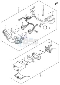 DL650 (E2) V-Strom drawing TAIL LAMP