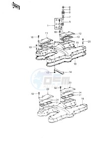 KZ 1300 B [B2] drawing CYLINDER HEAD COVER