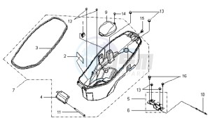 VS 125 drawing HELMET BOX