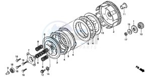 CR80R drawing CLUTCH