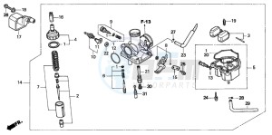 CG125ES drawing CARBURETOR