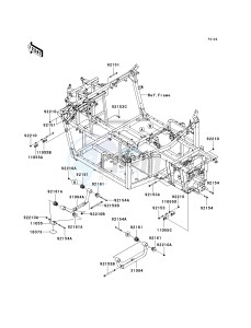 KRF 750 L [TERYX 750 FI 4X4 LE SPORT MONSTER ENERGY] (L9F-L9FA) L9FA drawing ENGINE MOUNT