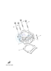 YXM700ES YXM700PSF VIKING EPS SPECIAL EDITION (1XPV) drawing CYLINDER