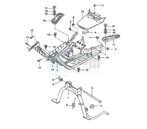 BW'S 50 drawing FOOTREST AND STAND