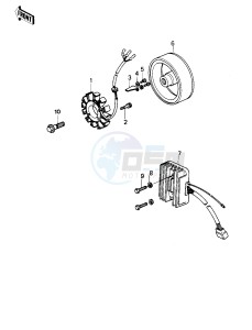 KZ 1000 B [KZ1000 LTD] (B3-B4) [KZ1000 LTD] drawing GENERATOR_REGULATOR -- 79-80 B3_B4- -