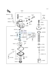 KX 80 R T [KX80] (R2-T3 BIG WHEEL) [KX 80 BIG WHEEL] drawing CARBURETOR