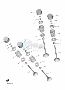 YZF600 YZF-R6 (BN6K) drawing VALVE