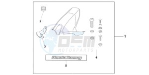 CBR1000RR9 BR / MME - (BR / MME) drawing HUGGER PEARL SIREN BLUE