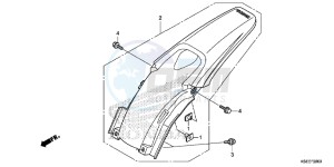 CRF150RD CRF150R Europe Direct - (ED) drawing REAR FENDER