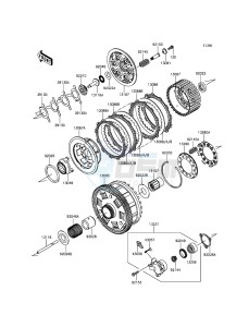 1400GTR ABS ZG1400EFF FR GB XX (EU ME A(FRICA) drawing Clutch